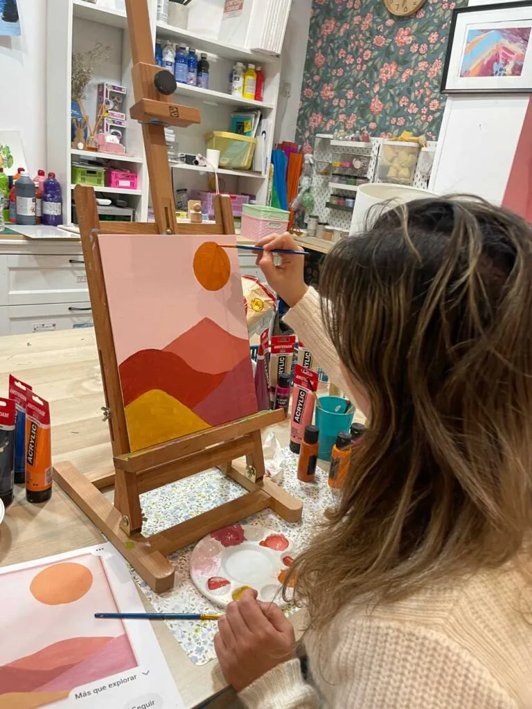 clases de pintura en arte dejando huella Pozuelo
